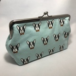 【sale】　がまぐちペンケースポーチ  ★  犬　フレンチブルドッグ