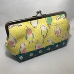 【sale】　 がまぐちペンケースポーチ  ★  インコ