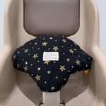 ベビー用ショッピングカートカバー・リバーシブル 星柄GD×ブラック