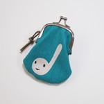 ミニ音符がまぐち　peacock green