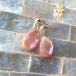🌸"散ればこそ!"silver925 ×ピンクシェルのチェーンピアス/イヤリング！
