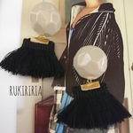 RUKIRIRIA #198 タッセルピアス 大ぶりピアス アンティークピアス  ピアス イヤリング 