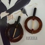 RUKIRIRIA #199 大ぶりピアス アンティークピアス  ピアス イヤリング 