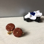 Vin. ホイールフラワーイヤリング✳︎ピアス【テラコッタ】