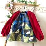 冬用スモック☆北欧の森のクリスマス 110cm〜120cm ♪