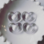 再販無し◆ デッドストック  25mm クリア ビーズ  穴無し