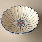 菊花鉢　　(青　　11cm)