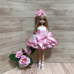 リカちゃんミニドレス 大きなリボン