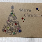 クリスマスカード スノークリスタル