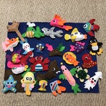 フェルトのお魚釣りセット☆25匹