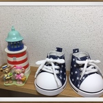 ダッフィー Sサイズ用 ☆スニーカー星柄デニム・靴(ᵔᴥᵔ)