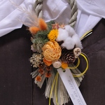 2019 お正月飾り　ナチュラルタイプしめ縄（イエロー ）