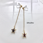 大人シンプルな星ゆらゆらピアス／イヤリング♡ゆらゆら揺れる