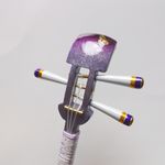 【hababa88様専用ページ】【17cm】かんざし 「三味線」紫陽花（深色）