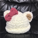 ふんわりモコモコくまさん帽子