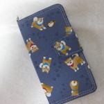 ちび柴ちゃんの楽しいお散歩（選べる3色）手帳型スマホケース　ほぼ全機種対応