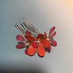 お花のヘアアクセサリー  コーム かんざし  アメリカンフラワー