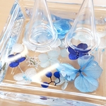 水あふれるブルー 大人のシンプルリングピロー