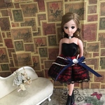 リカちゃんドレス  ＊26  ガーリーワンピース