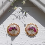 ♡再販♡ドライフラワー デザインリング ピアス / イヤリング