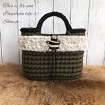SALE zpagetti × ファーマルシェ〈ハラコゼブラ〉ズパゲッティ バッグ