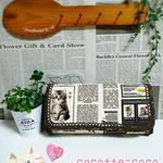 キャットニュースペーパー★長財布