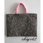 ¥2200→¥1500【ラスト1点】お花畑グレー❇︎ レッスンバッグ