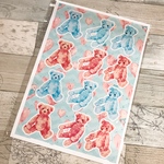 Dreaming Bear A4ノーカットシール