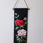 ロングタペストリー  寒ぼたん  お正月