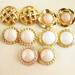 ■ペアミックス■10個入■ヴィンテージボタン(18-20mm)　人気デザイン (1663) 
