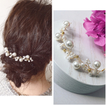 お呼ばれなどに♡ 小枝のヘアアクセサリー    かすみ草風  パール 受注生産