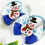 🆕キッズ用✨Merry Christmas♡雪だるまのヘアゴム
