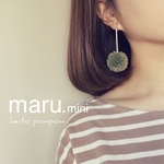 【オープニングSALE】まる。mini____毛糸のぽんぽんイヤリング