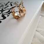 カーブ ワイドフープ＊ピアス＆イヤリング