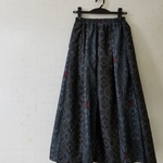 黒系大島紬裏付きスカート