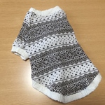 white    ノルディック柄ニット  S