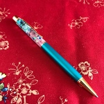 ハーバリウムボールペン【金魚】エメラルド