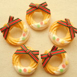 ☆クリスマスリースクッキーのブローチ