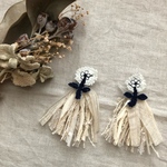 2wayお花のふんわりピアス