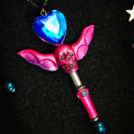 SH-13 悪役版魔法少女変身ステッキ ペンダント Skull Heart