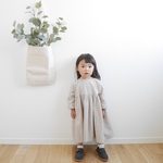 こども、ソイラテのシンプルワンピース