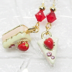 ☆ ショートケーキのピアス　☆彡