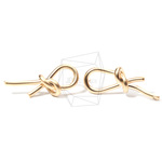 ERG-719-MG【2個入り】ノットピアス,Knot Post Earring/15mm X 30mm