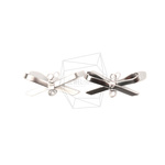 PDT-1568-MR【2個入り】リボンペンダント,Ribbon Connector/20mm X 10mm