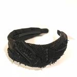 オーダーminna WORLDさま専用LINTON TWEED♡トレンド！レオパード×ブラック♡飾りリボンカチューシャ♡