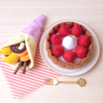 ラッピング済み♪アイスクリームとパンケーキ、ドーナツのセット