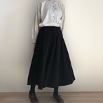 コーデュロイスカート(黒)