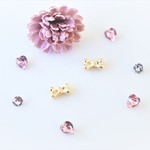 mini ribbon♡　ピアス/樹脂ノンホールピアス（イヤリング）