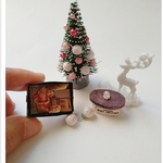 ミニチュア X'masツリーセット　ピンク