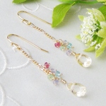 【再販】シトリンのカラフル・ピアス